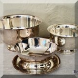 S15. Silverplate bowls. 